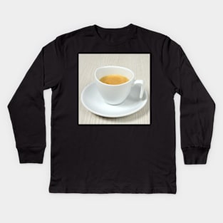 simple coffee cup Kids Long Sleeve T-Shirt